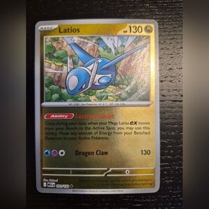 Pokemon Latios Yellow and Blue Holo Trading Card